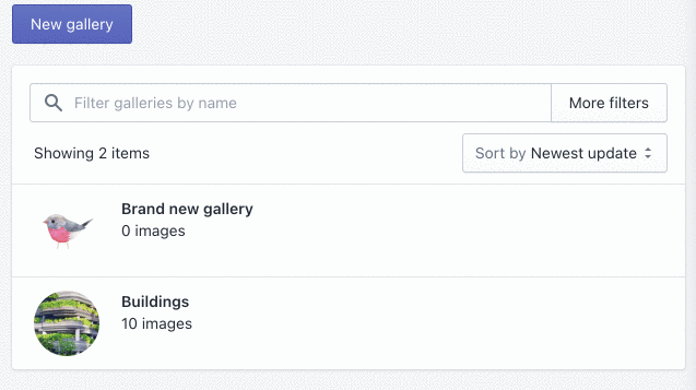 Robin PRO Photo Gallery changelog update